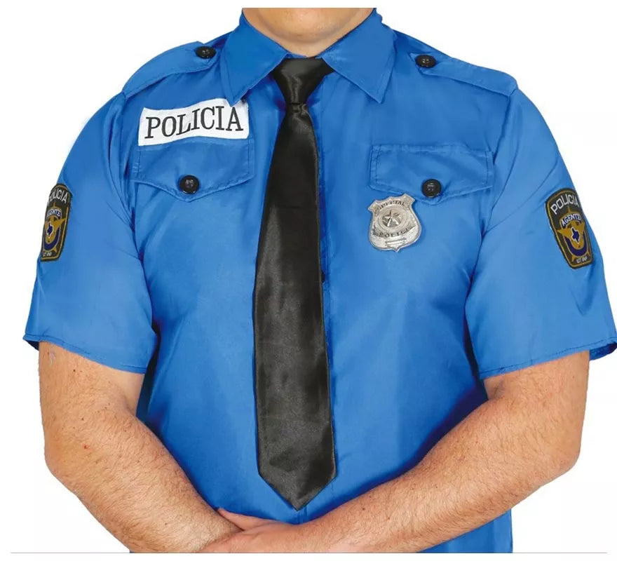 Corbata negra de 40 cm.