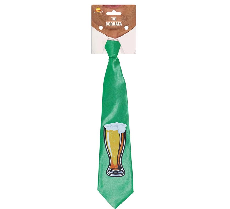 Translation missing: fr.Corbata Verde con estampado de Cerveza de San Patricio