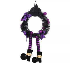 Couronne de sorcière avec jambes pendantes 60 cm