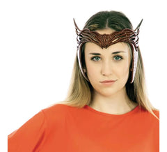 Couronne de sorcière maléfique rouge