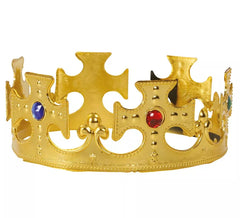 Couronne de Roi Dorée pour Carnaval ou Noël