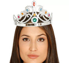 Couronne de Reine Argentée Adaptable