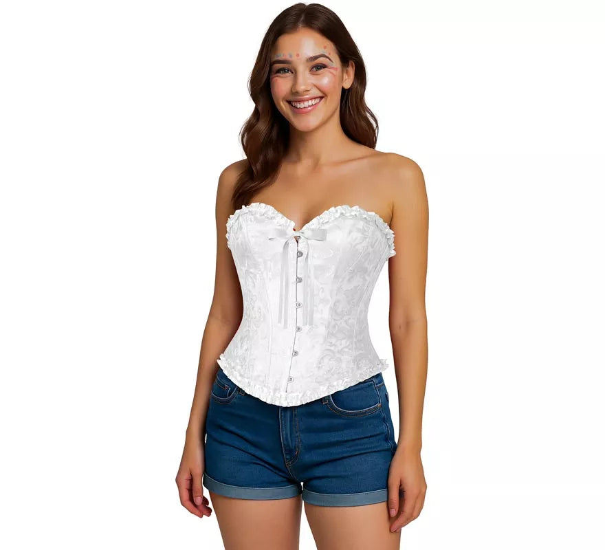 Translation missing: fr.Corset blanco con Lazo para mujer