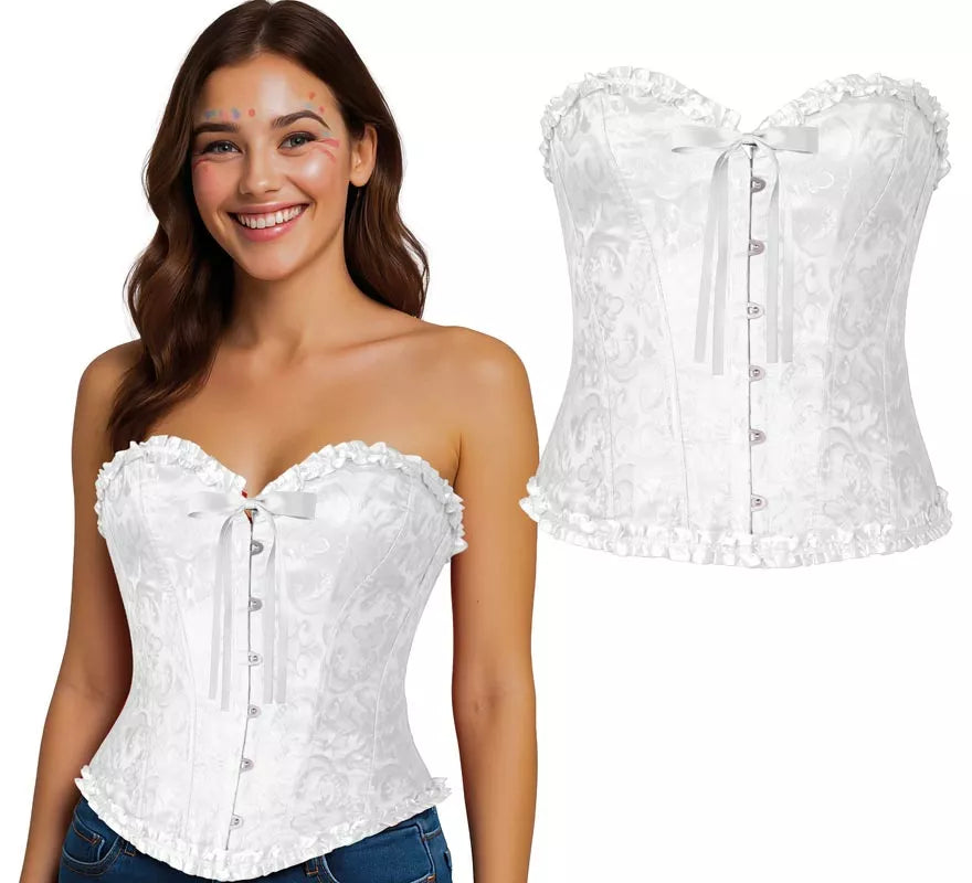 Translation missing: fr.Corset blanco con Lazo para mujer