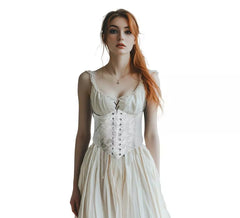 Corset blanc pour femme
