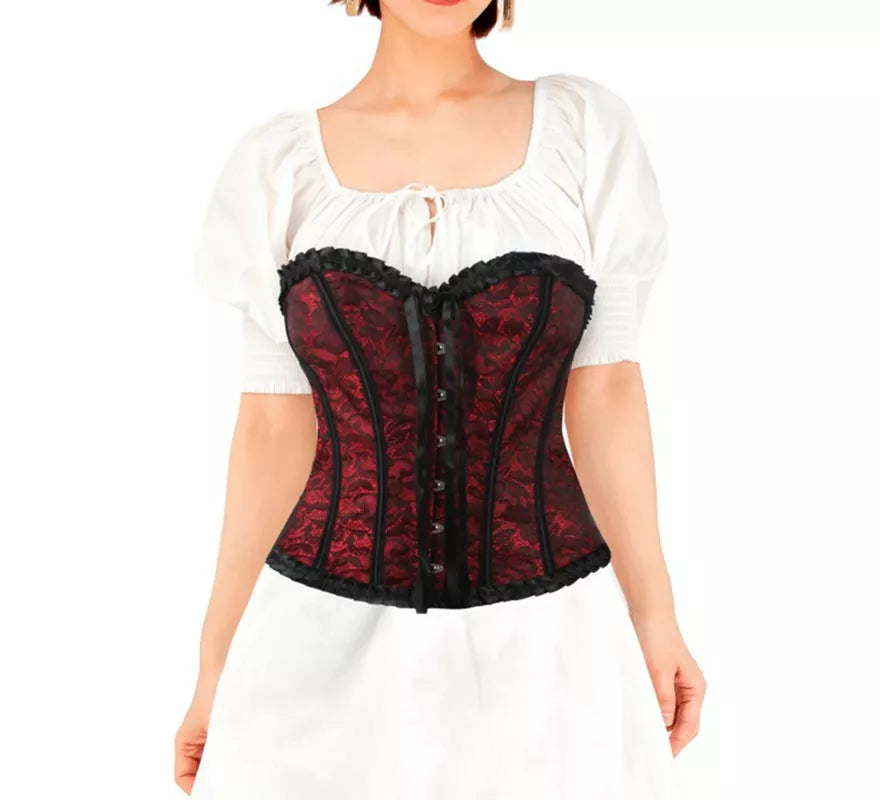 Translation missing: fr.Corset de Encaje rojo para mujer