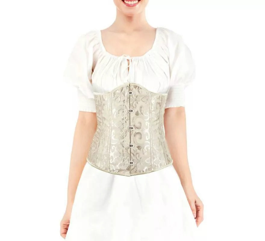 Translation missing: fr.Corset Jacquard Beige para mujer