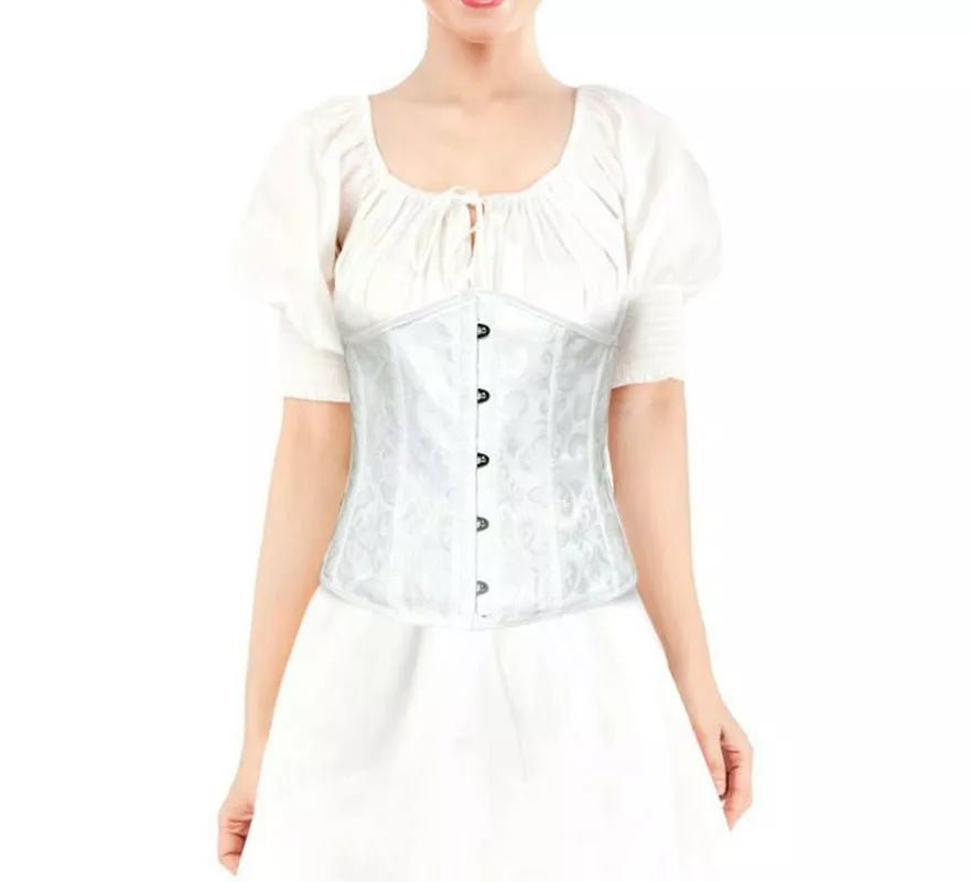 Translation missing: fr.Corset Jacquard Blanco para mujer