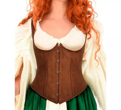 Corset Médiéval Marron pour femme