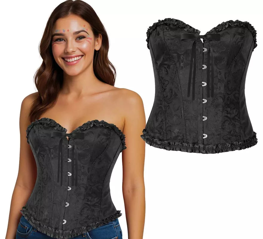 Translation missing: fr.Corset negro con Lazo para mujer