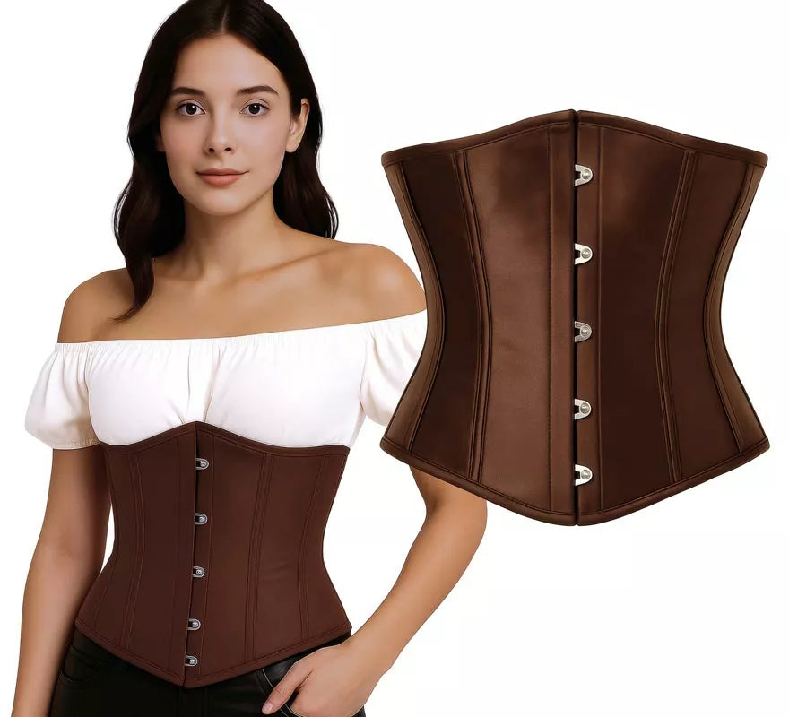Translation missing: fr.Corset Pirata marrón para mujer