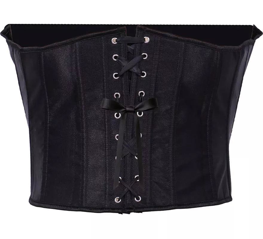 Translation missing: fr.Corset Pirata negro para mujer