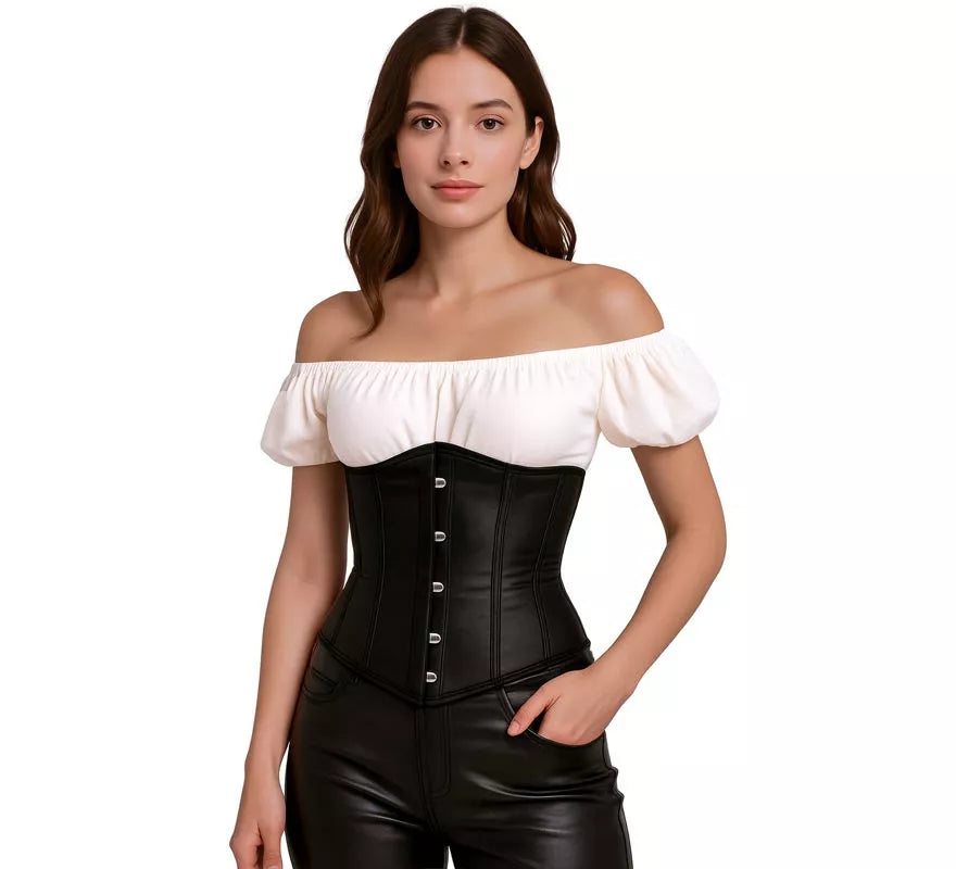 Translation missing: fr.Corset Pirata negro para mujer