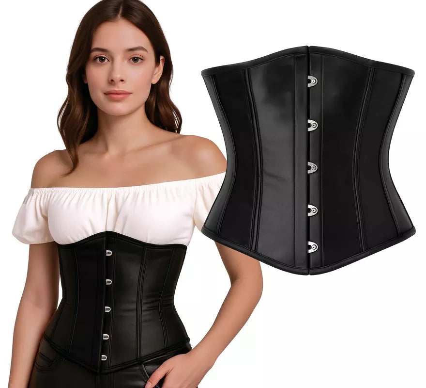 Translation missing: fr.Corset Pirata negro para mujer