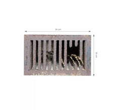 Rideau à grille tête de mort 50x30 cm