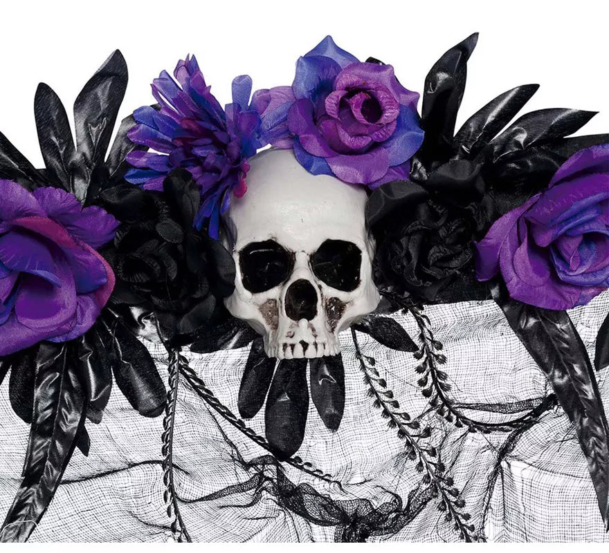 Translation missing: fr.Cortina con Flores Lilas de 80X120 cm