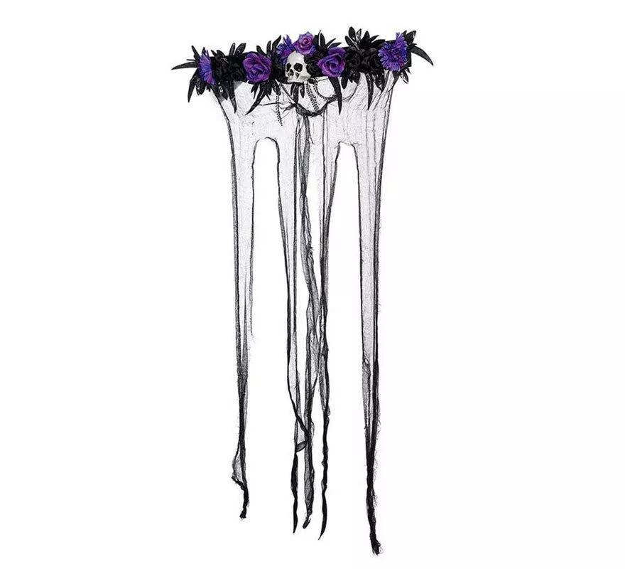 Translation missing: fr.Cortina con Flores Lilas de 80X120 cm