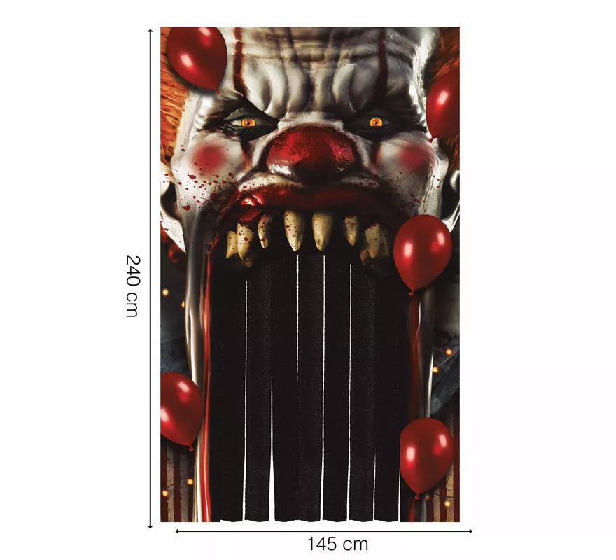 Translation missing: fr.Cortina de Payaso Terror de 145X240 cm