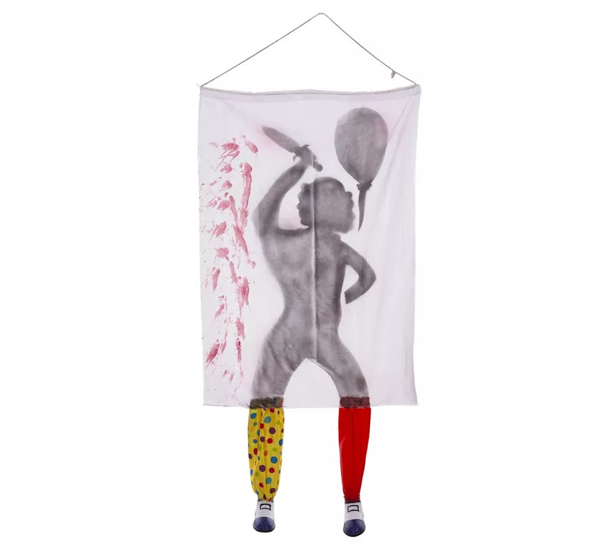 Translation missing: fr.Cortina de Payaso Terrorífico de 100x28x185 cm