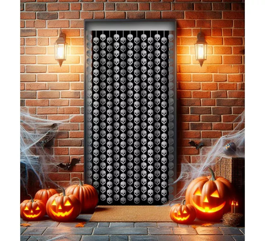 Translation missing: fr.Cortina Halloween de Calaveras de 1x2 m