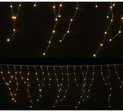 Rideau Guirlande de 300 LEDs blanc chaud