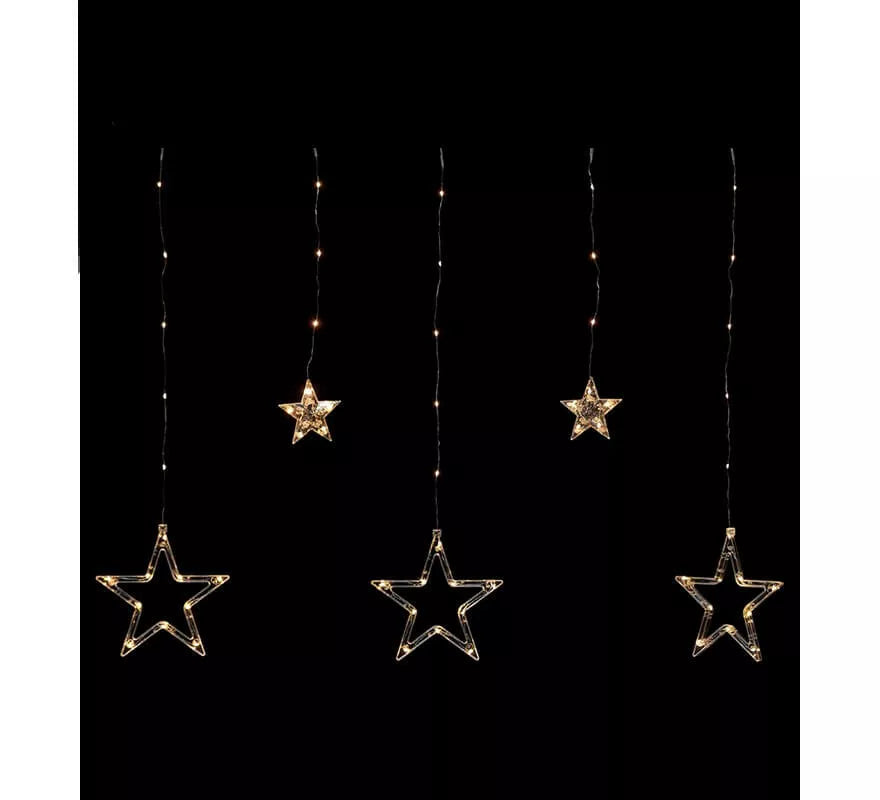 Translation missing: fr.Cortina Navideña de 3 metros con 12 Estrellas Luminosas