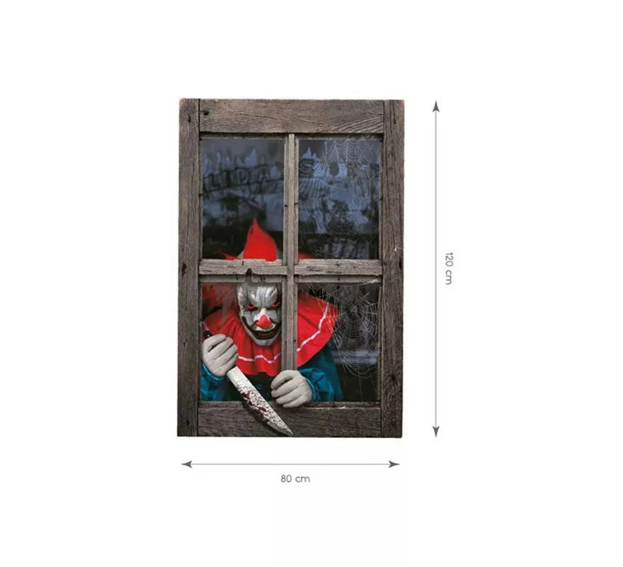 Translation missing: fr.Cortina Payaso Asesino de 120x80 cm