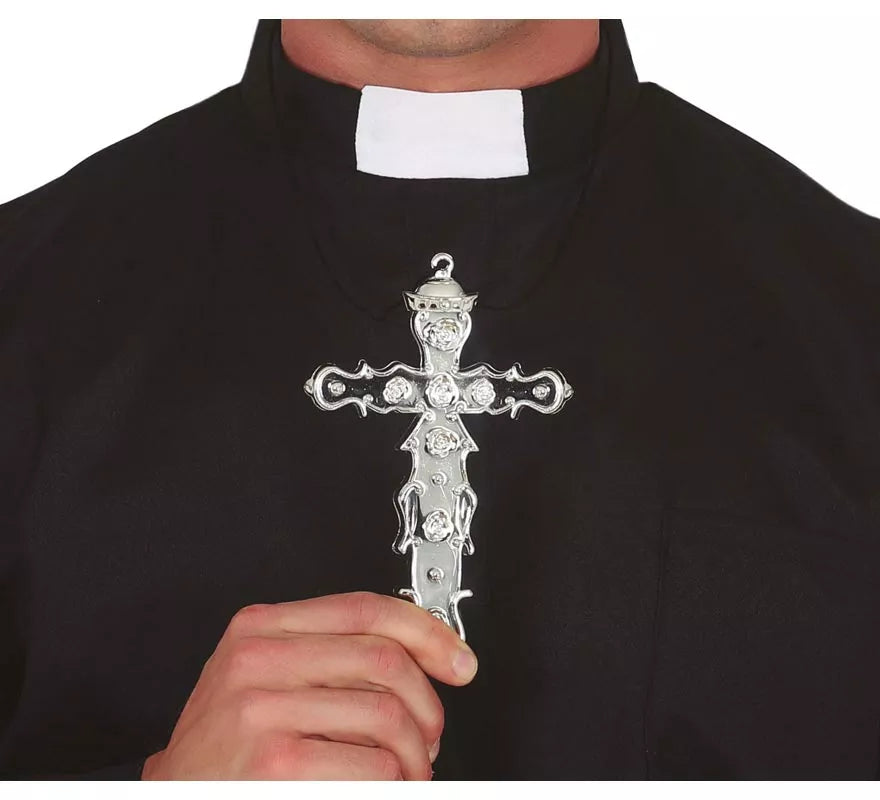 Translation missing: fr.Cruz Religiosa en 2 colores surtidos Oro y Plata de 15 cm