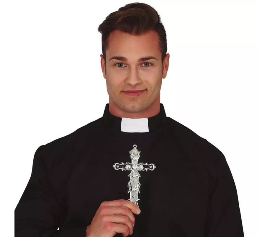 Translation missing: fr.Cruz Religiosa en 2 colores surtidos Oro y Plata de 15 cm