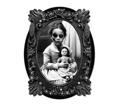 Image adhésive d'une fille 30x23 cm
