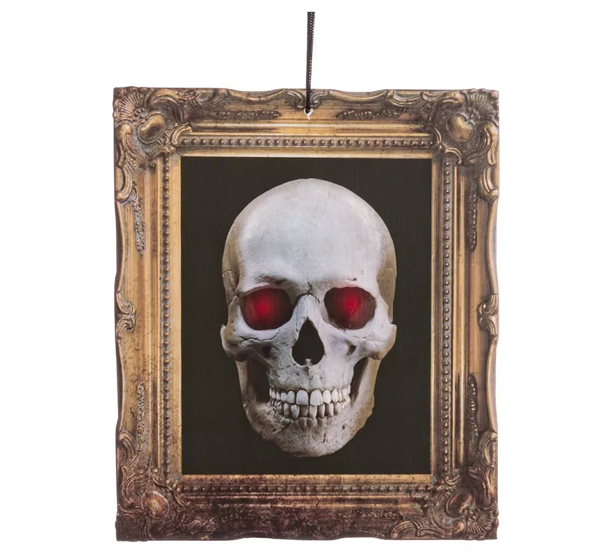 Translation missing: fr.Cuadro de Calavera con Luz de 27,5x32,5 cm
