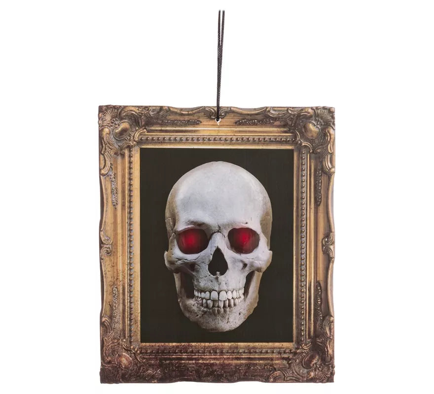 Translation missing: fr.Cuadro de Calavera con Luz de 27,5x32,5 cm