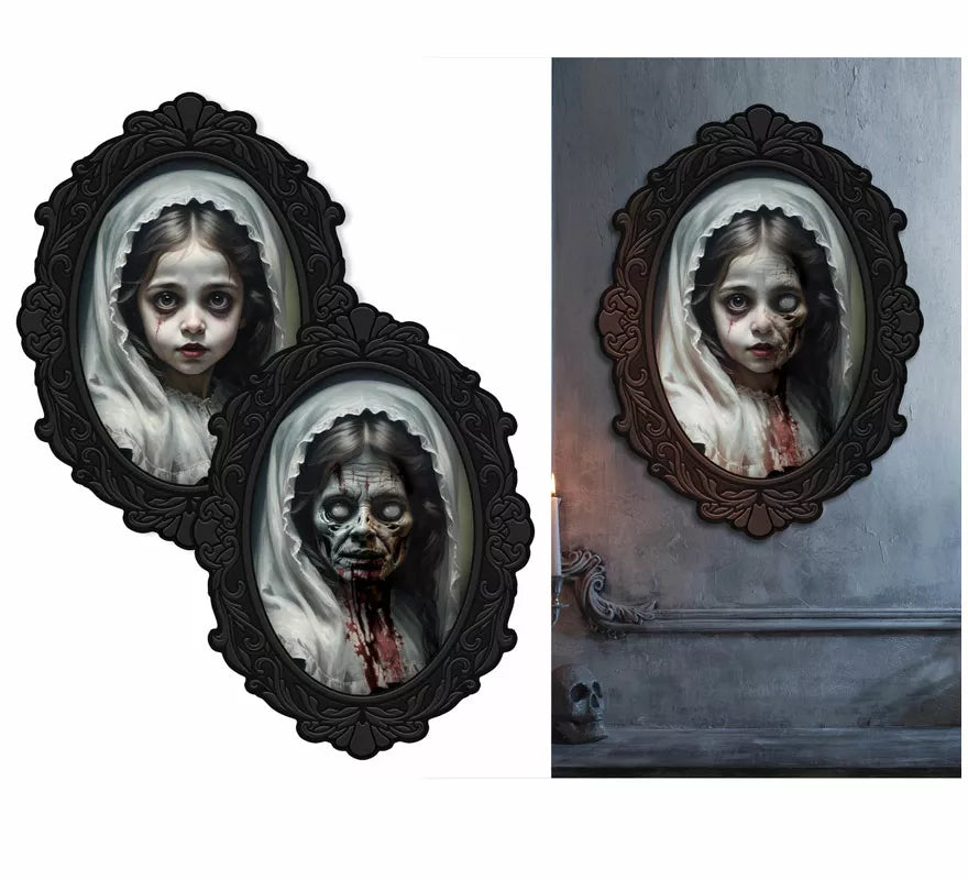 Translation missing: fr.Cuadro Niña Terrorífica de 35x48 cm