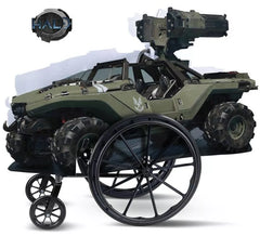 Housse adaptable pour fauteuil roulant Warthog Halo