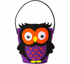 Seau de hibou pour des bonbons ou un sort