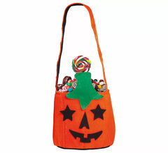 Seau Happy Pumpkin en feutre 25 cm