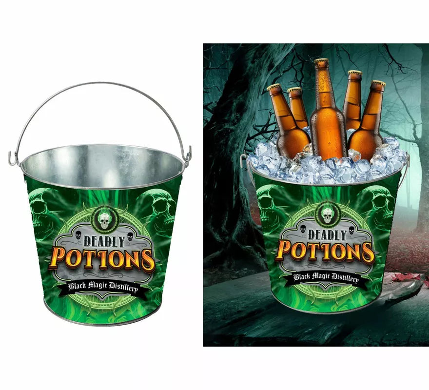 Translation missing: fr.Cubo Metal Potions verde de 19X23 cm