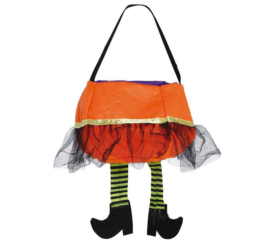 Translation missing: fr.Cubo Naranja 'Trick Or Treat' de Fieltro de 20 cm