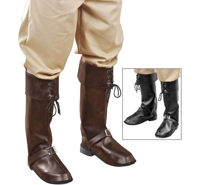 Cubre Botas con Hebillas Símil Piel en 2 Colores Surtidos