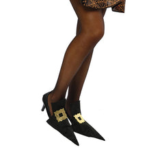 Couvre-chaussures de sorcière pointues noires