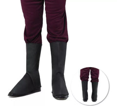 Couvre-bottes médiévales noires pour adultes