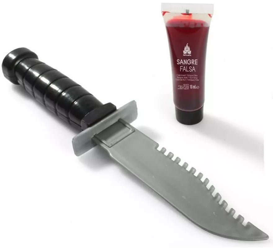 Translation missing: fr.Cuchillo de 14 cm con bote de Sangre de 10 ml