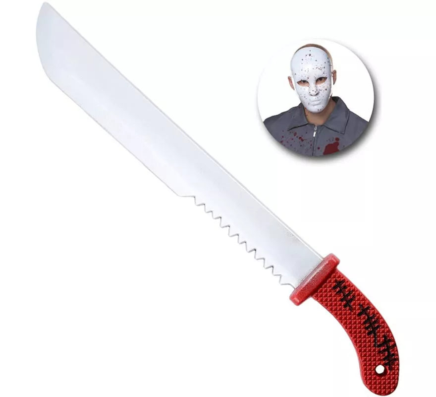 Translation missing: fr.Cuchillo de Sierra con Mango rojo de 60x6.5 cm