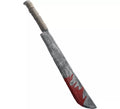 Cuchillo largo con manchas de sangre 74cm