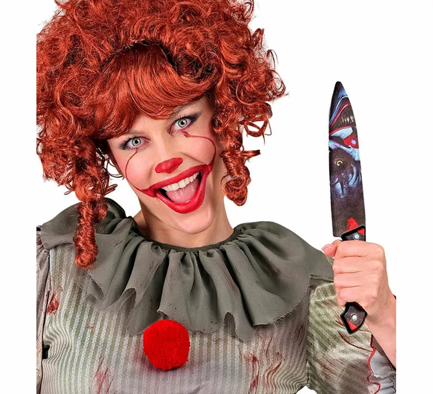 Translation missing: fr.Cuchillo Payaso de Terror de 31 cm con diseño en ambas caras