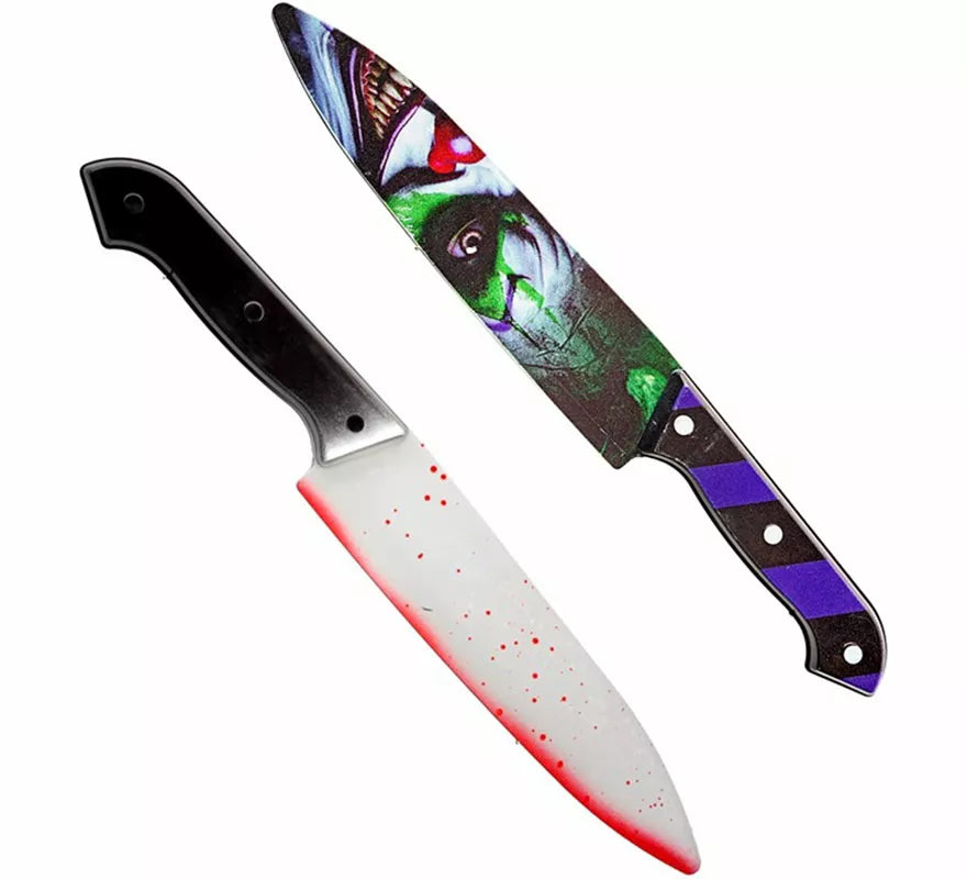 Translation missing: fr.Cuchillo Payaso Risueño de 31 cm con diseño en ambas caras