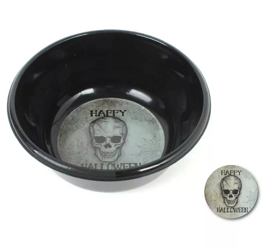 Translation missing: fr.Cuenco Calavera negro de 28x7,5 cm