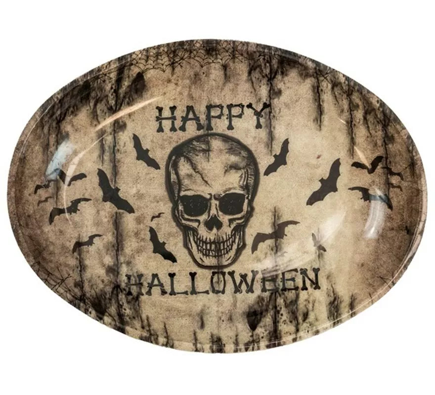 Translation missing: fr.Cuenco de Calavera Feliz Halloween de 40x30,5 cm