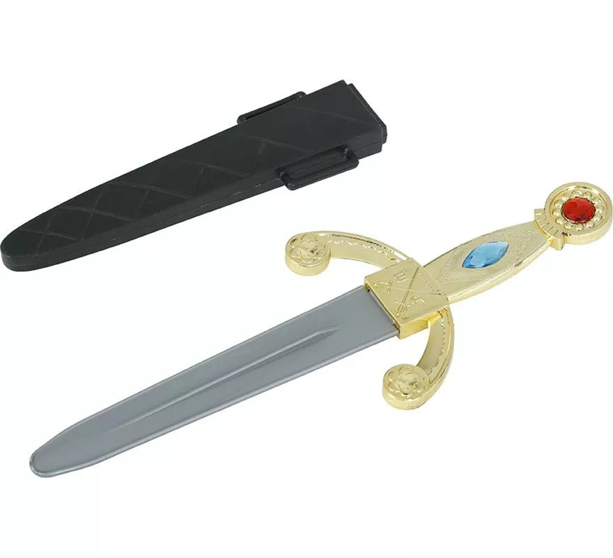 Translation missing: fr.Daga Medieval con Funda de 26 cm de Plástico de Juguete