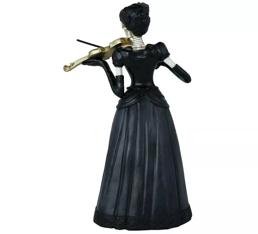 Translation missing: fr.Dama Esqueleto con Violín de Resina de 26x15 cm